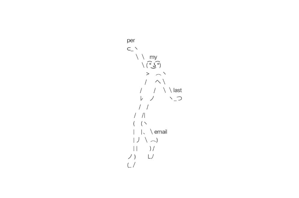 ASCII art in hidden places