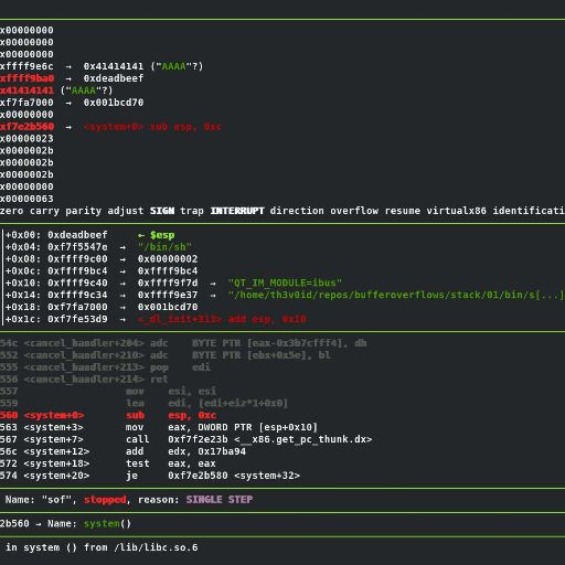 Exploiting a Stack Buffer Overflow (ret2libc method)